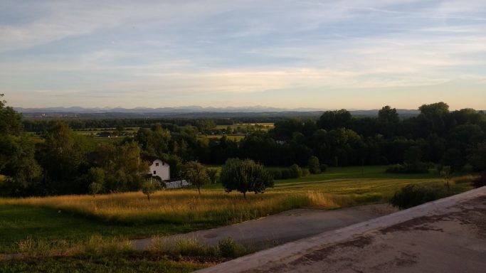 Blick vom Projekt im Sommer
